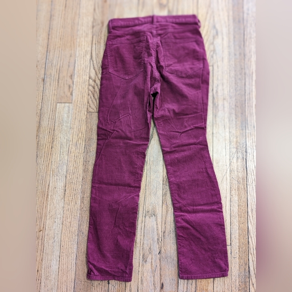 GAP pinkish/purplish cigarette high rise corduroy pants - Picture 4 of 5